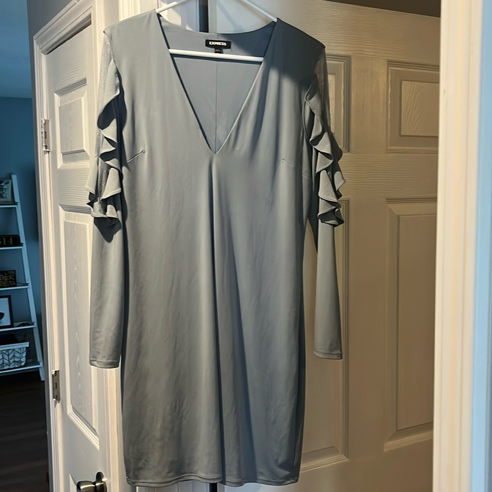 Above the knee, long sleeve dress